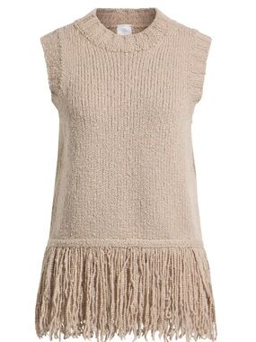 Eleventy Sleeveless Fringe Sweater
